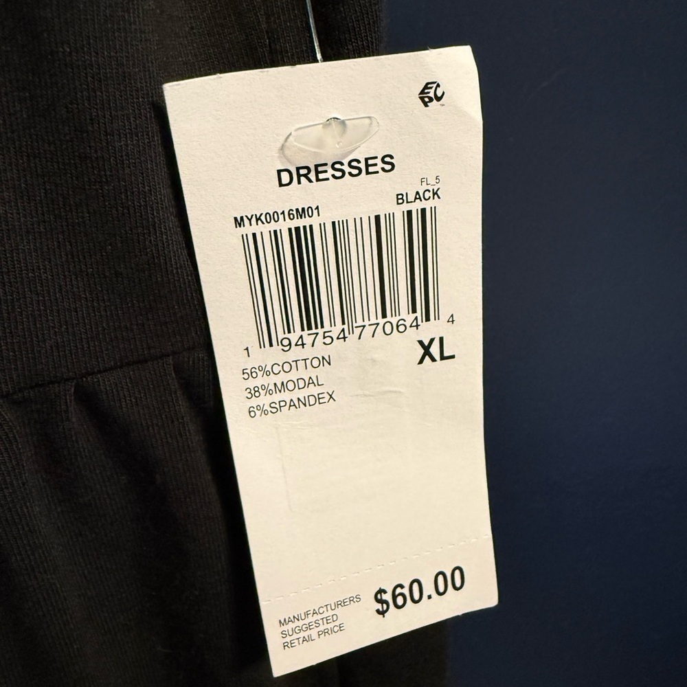 Willow Drive Black Tiered V Neck Women’s Dress NWT XL - Picture 5 of 5